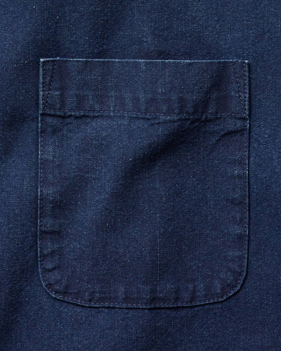 The Short Sleeve Jack - Rinsed Indigo Oxford