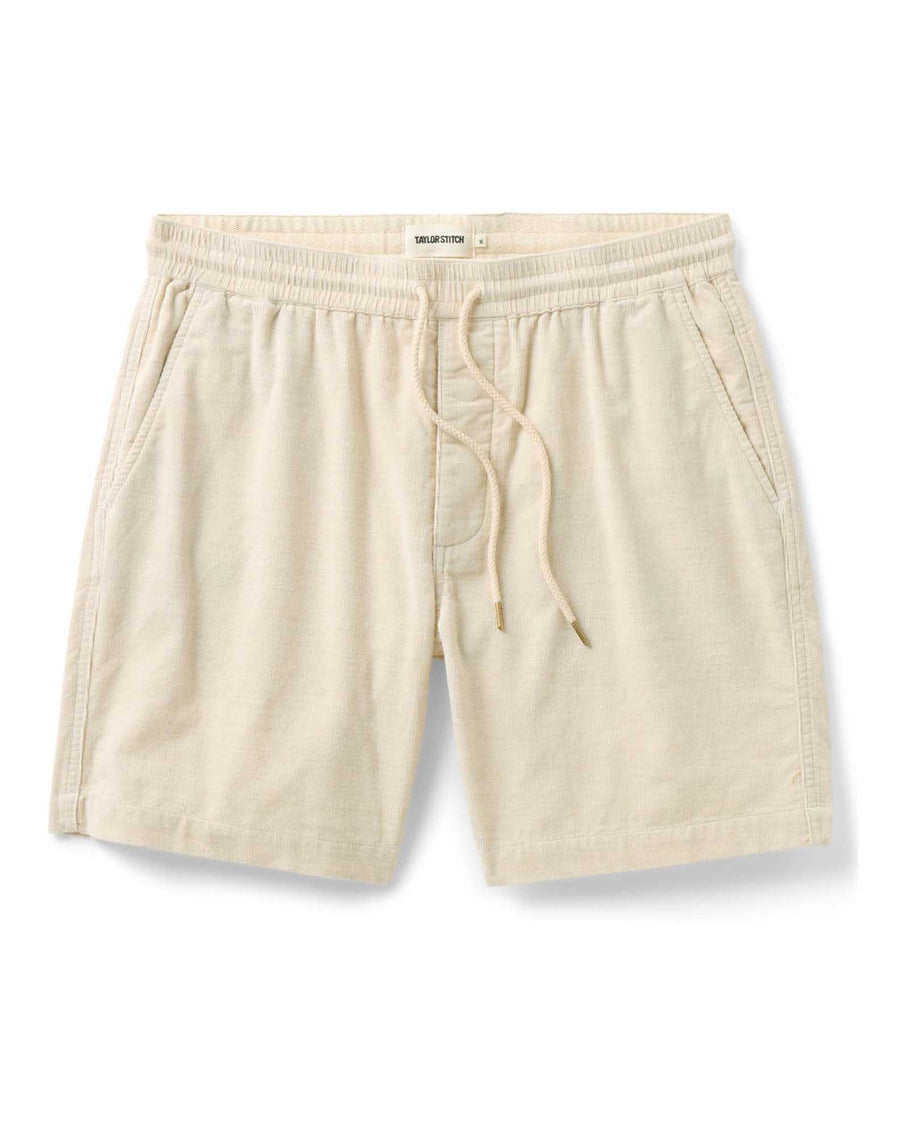 The Après Short in Heather Oat Pincord
