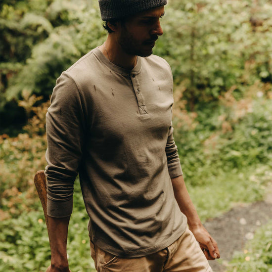 The Organic Cotton Henley - Sage