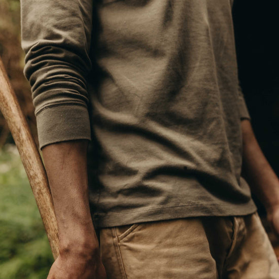 The Organic Cotton Henley - Sage