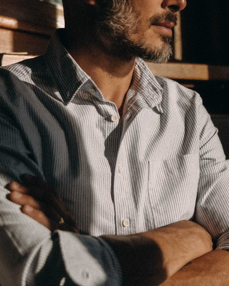 The Jack - Navy University Stripe Everyday Oxford