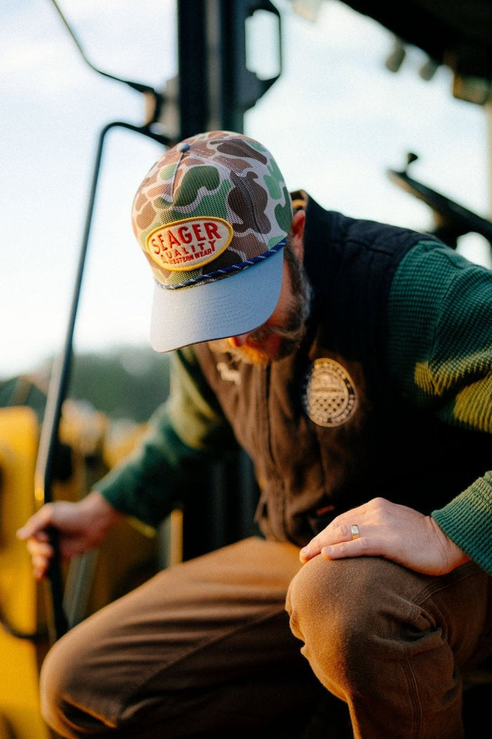 OLD TOWN ALL MESH SNAPBACK CAMO/BLUE