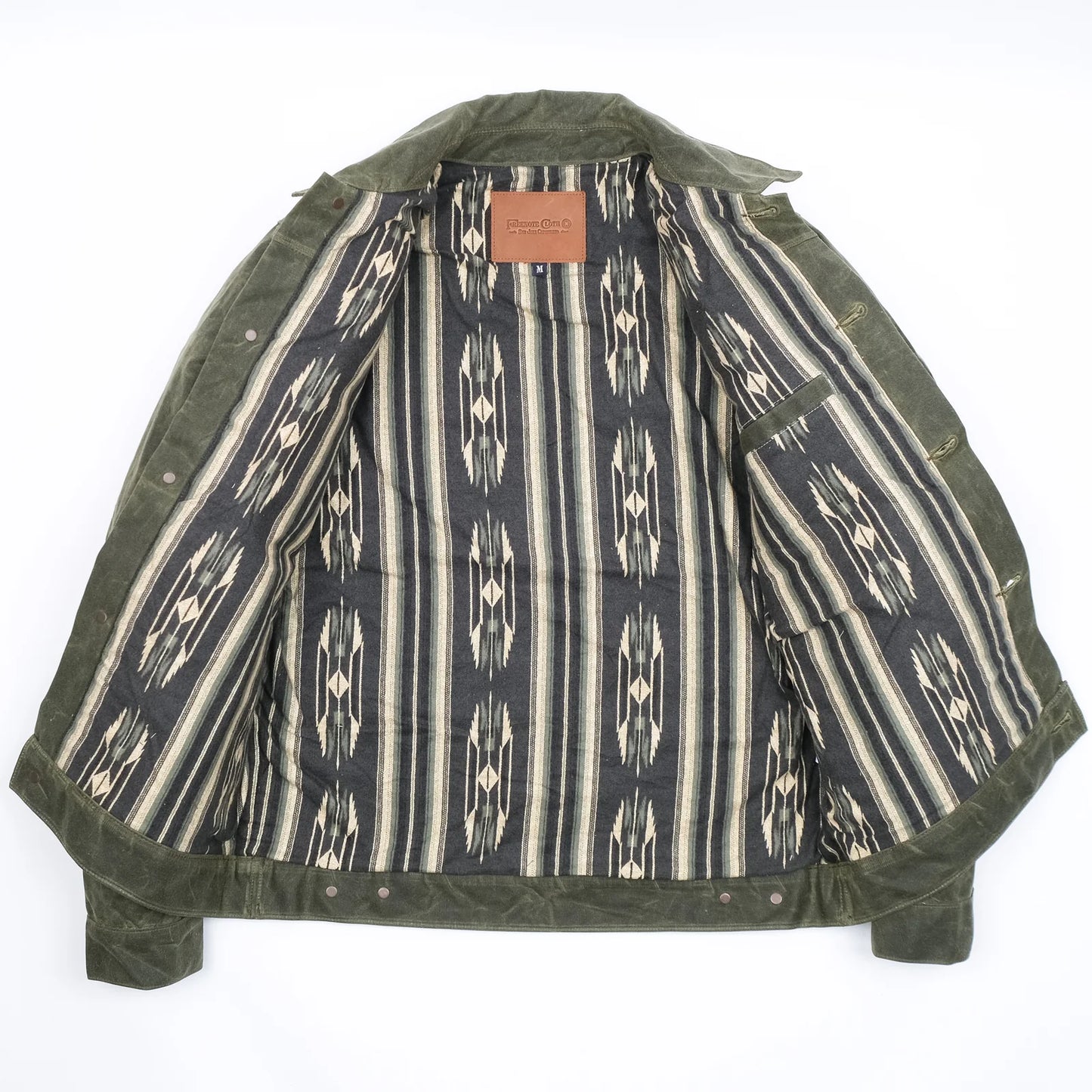 Riders Jacket Waxed Canvas Olive