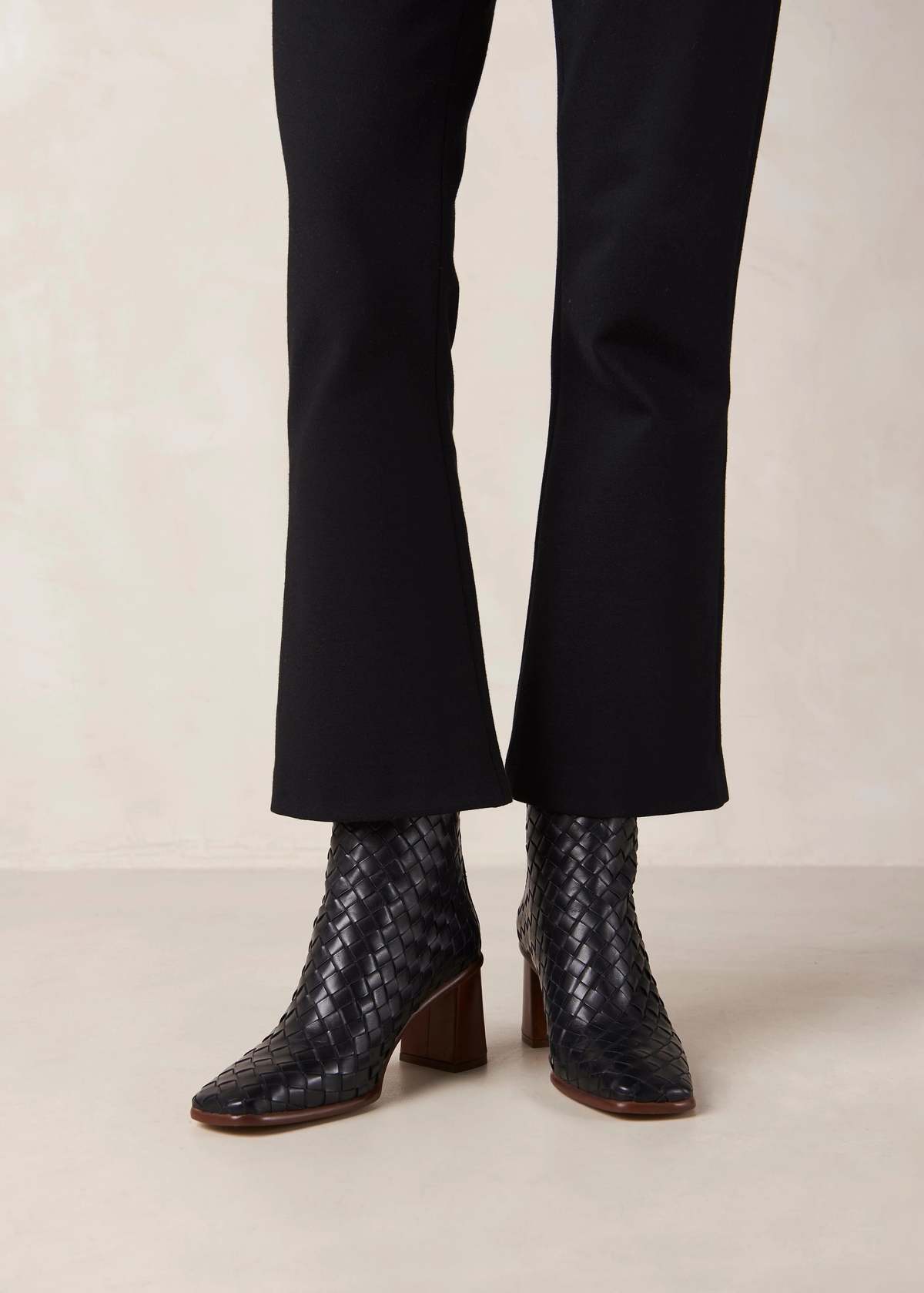 West Black Braided Boot