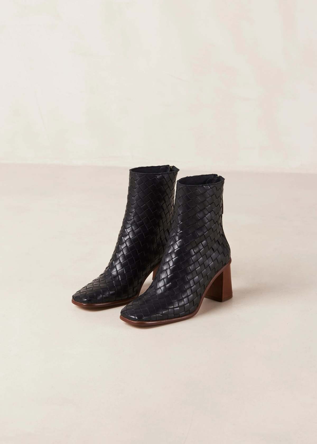 West Black Braided Boot