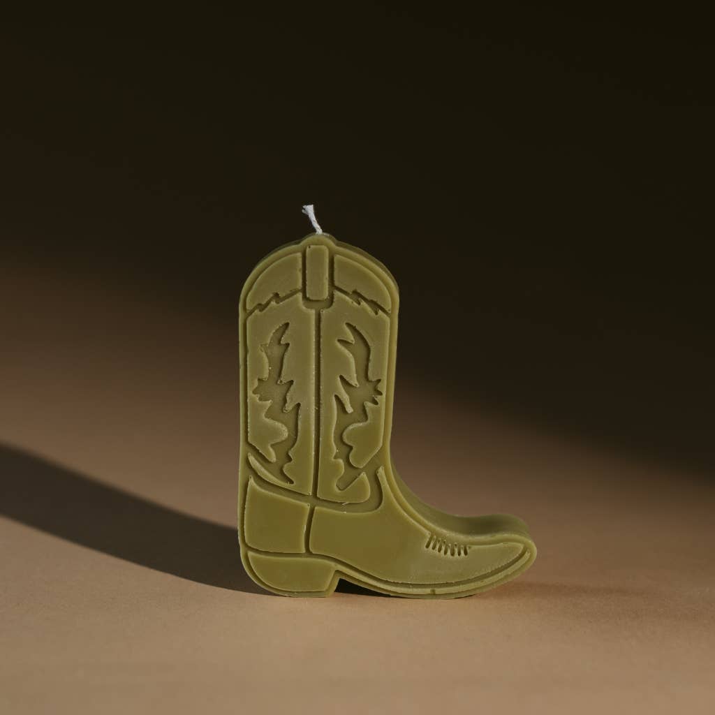 cowboy boot nashville shape candles: Sagebrush